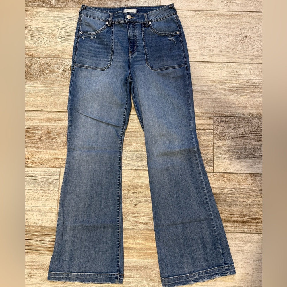 Happily Grey High Waisted Bootcut Jeans
